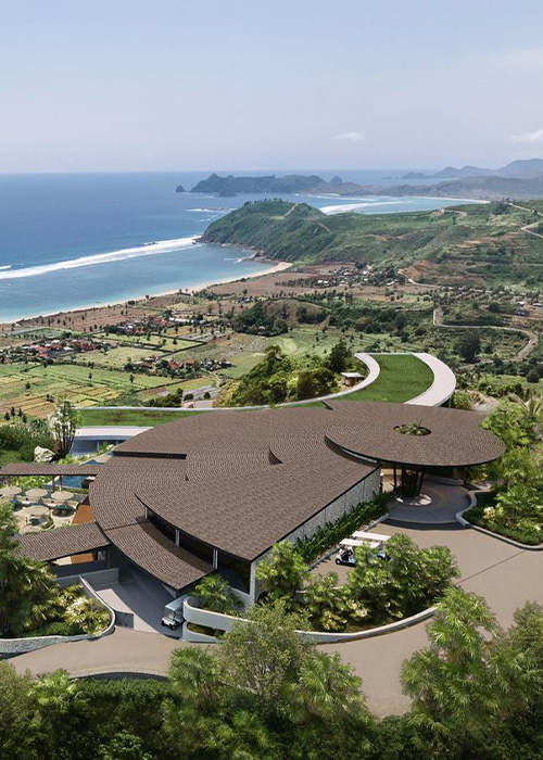 Samara Bay Clubhouse deck overlooking the ocean