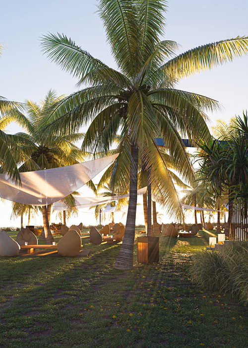 Samara Hills suite — view from the bedroom to the ocean